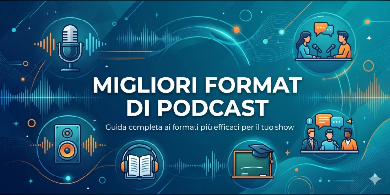 copertina migliori format di podcast